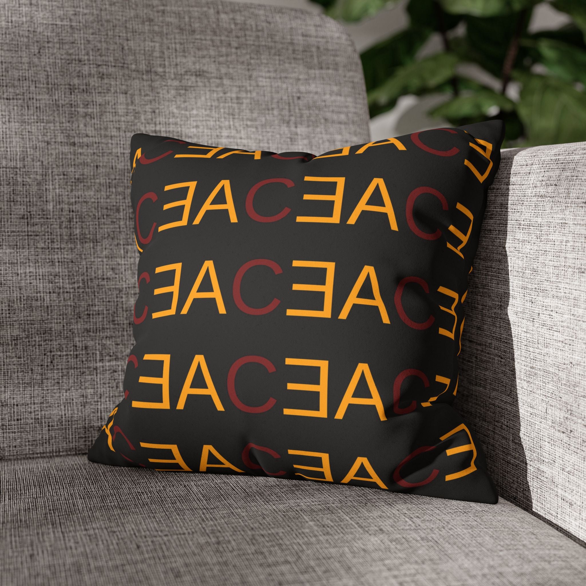 Faux Suede Square Pillowcase