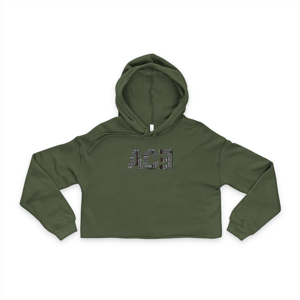 Cropped Hoodie with ACE Words