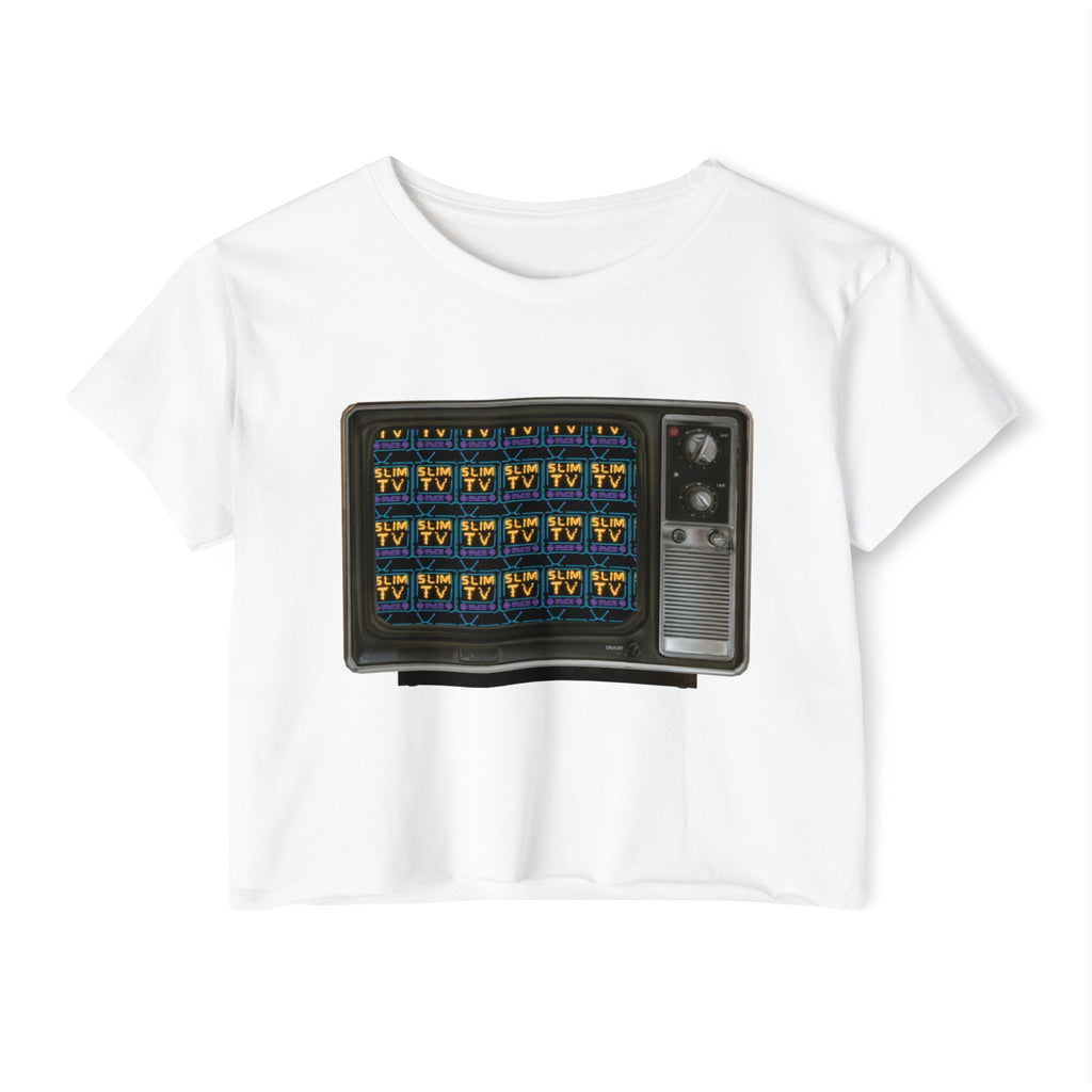 Slim TV Retro Graphic Crop Top
