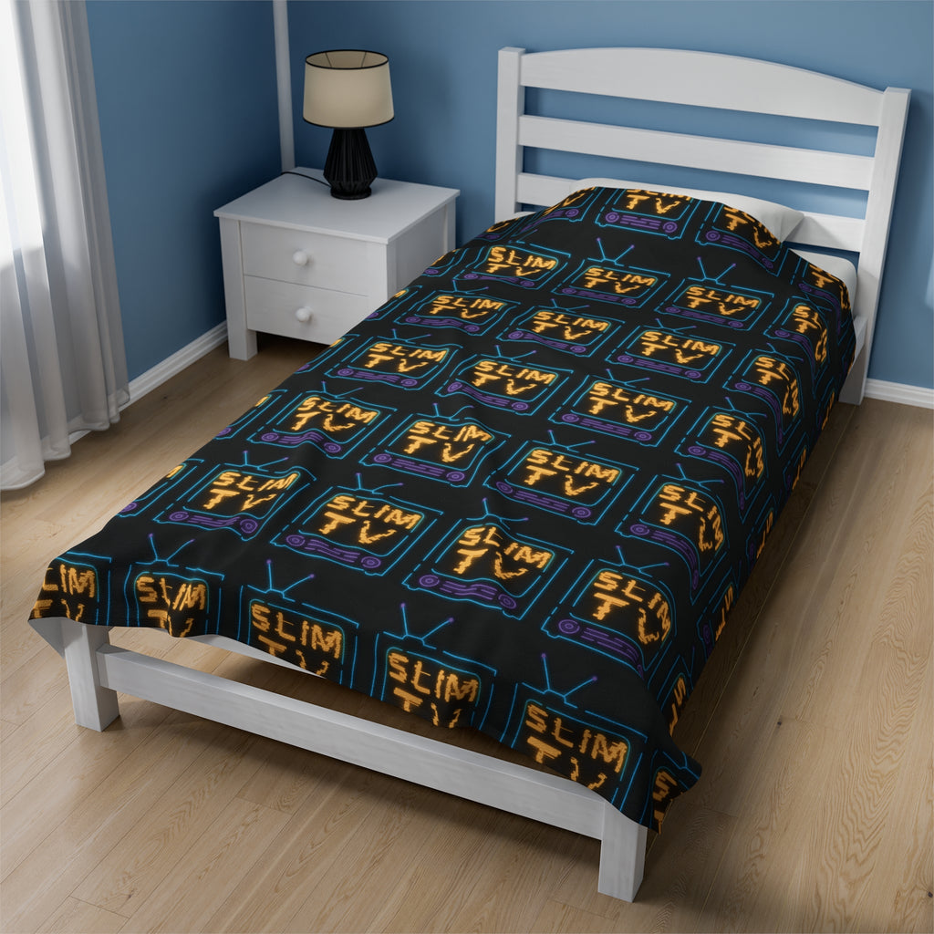 SlimTV Vibes Velveteen Plush Blanket