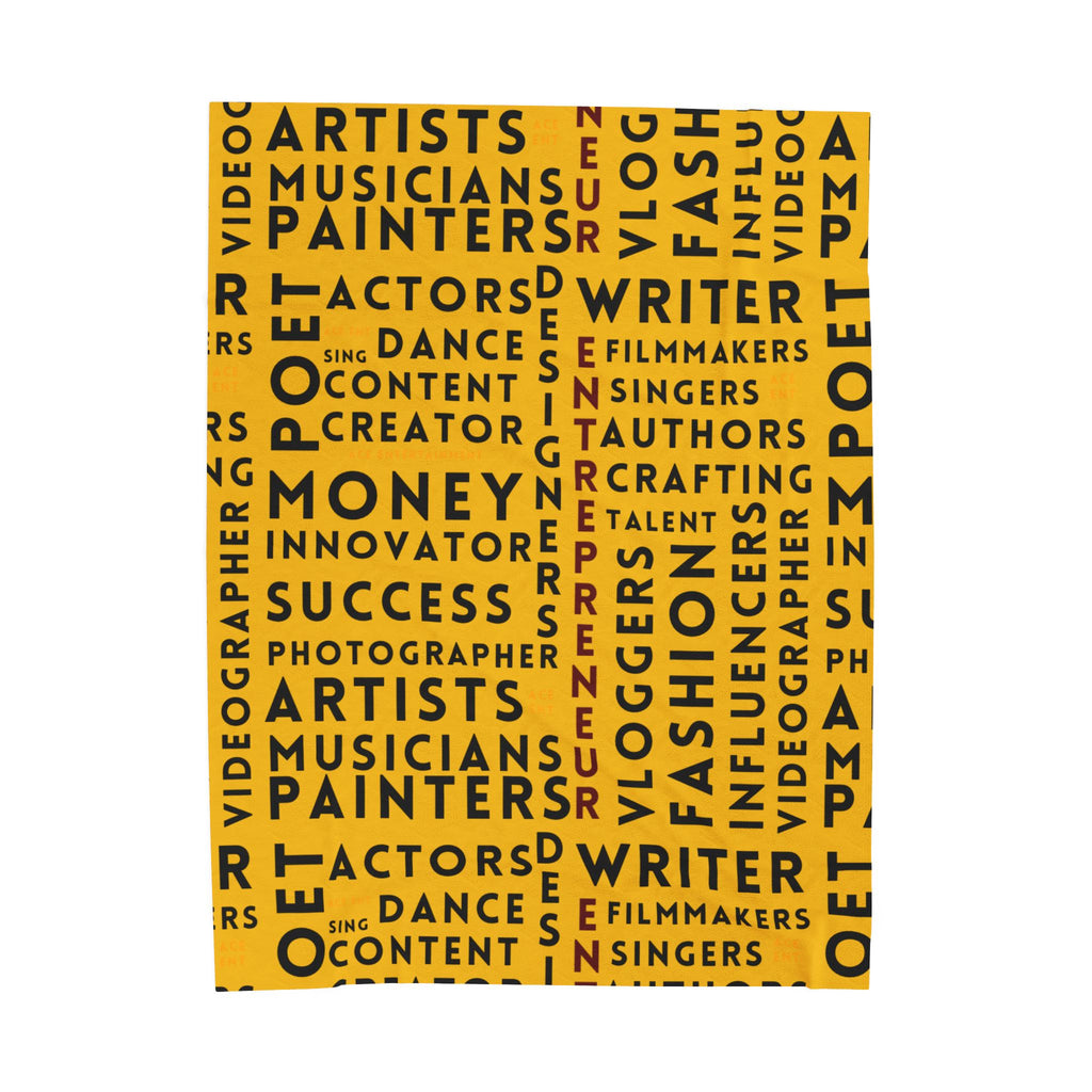 Plush Blanket - Talent of All Kinds Design