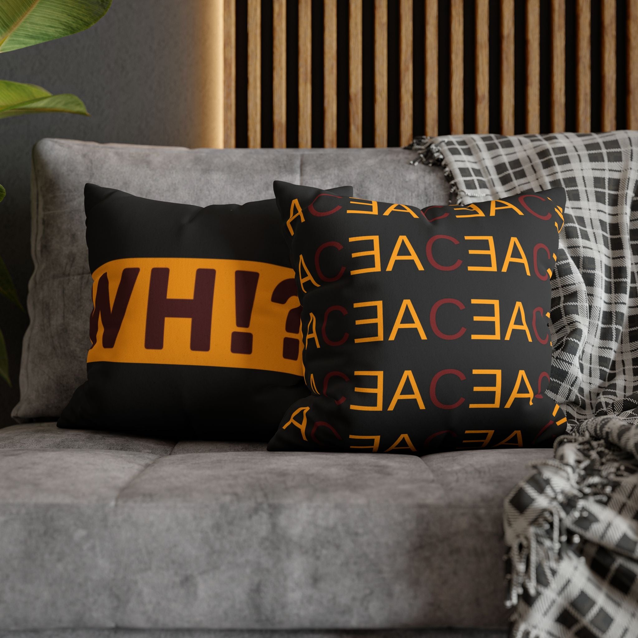 Faux Suede Square Pillowcase