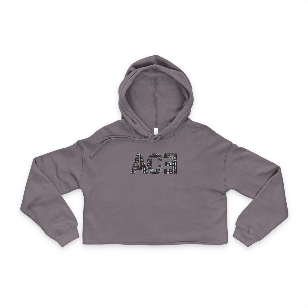 Cropped Hoodie with ACE Words