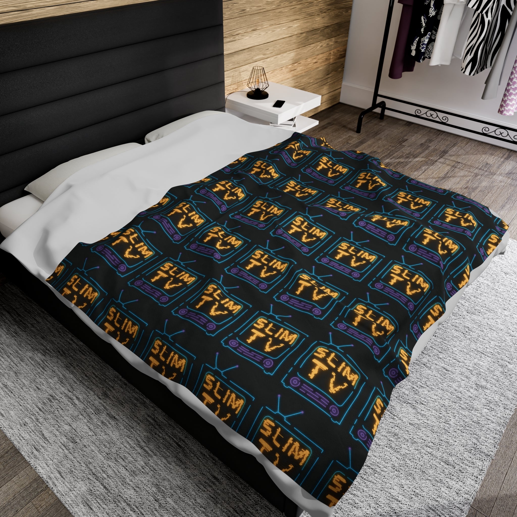 SlimTV Vibes Velveteen Plush Blanket