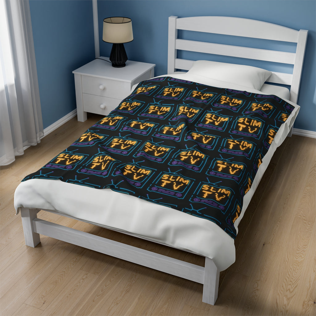 SlimTV Vibes Velveteen Plush Blanket