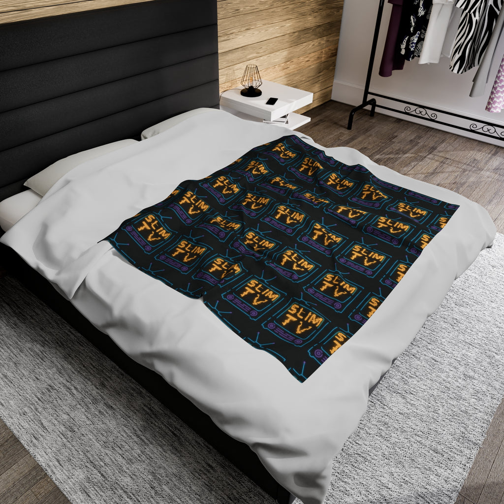 SlimTV Vibes Velveteen Plush Blanket