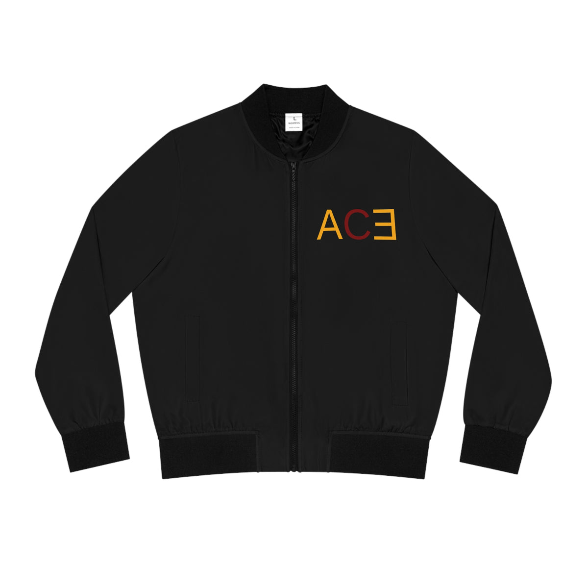 ACE Creative Collective Women's Bomber Jacket — Typography Back Print