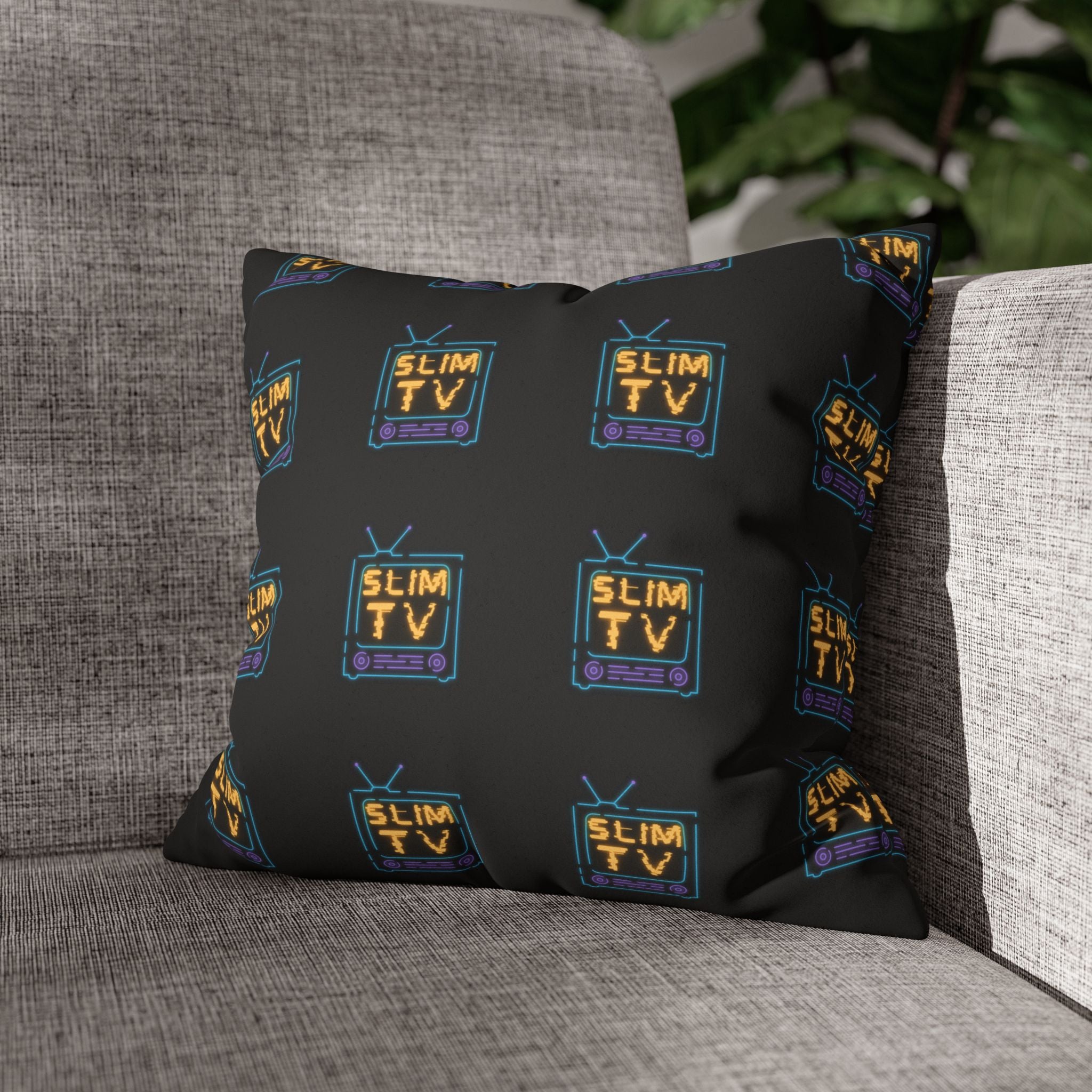 Slim Tv Suede Square Pillowcase
