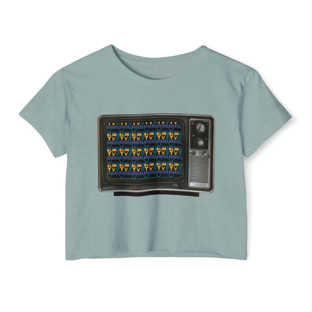 Slim TV Retro Graphic Crop Top