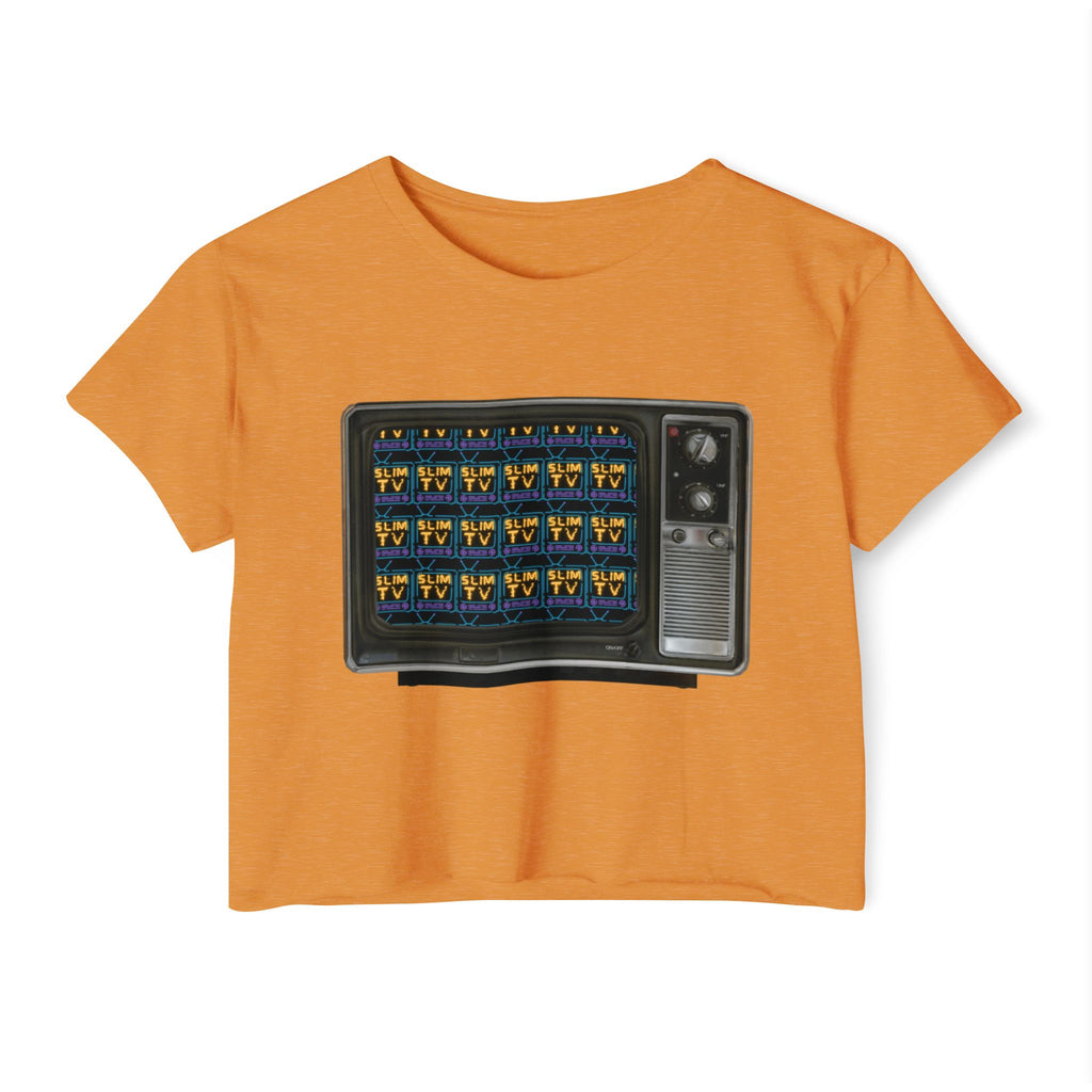 Slim TV Retro Graphic Crop Top