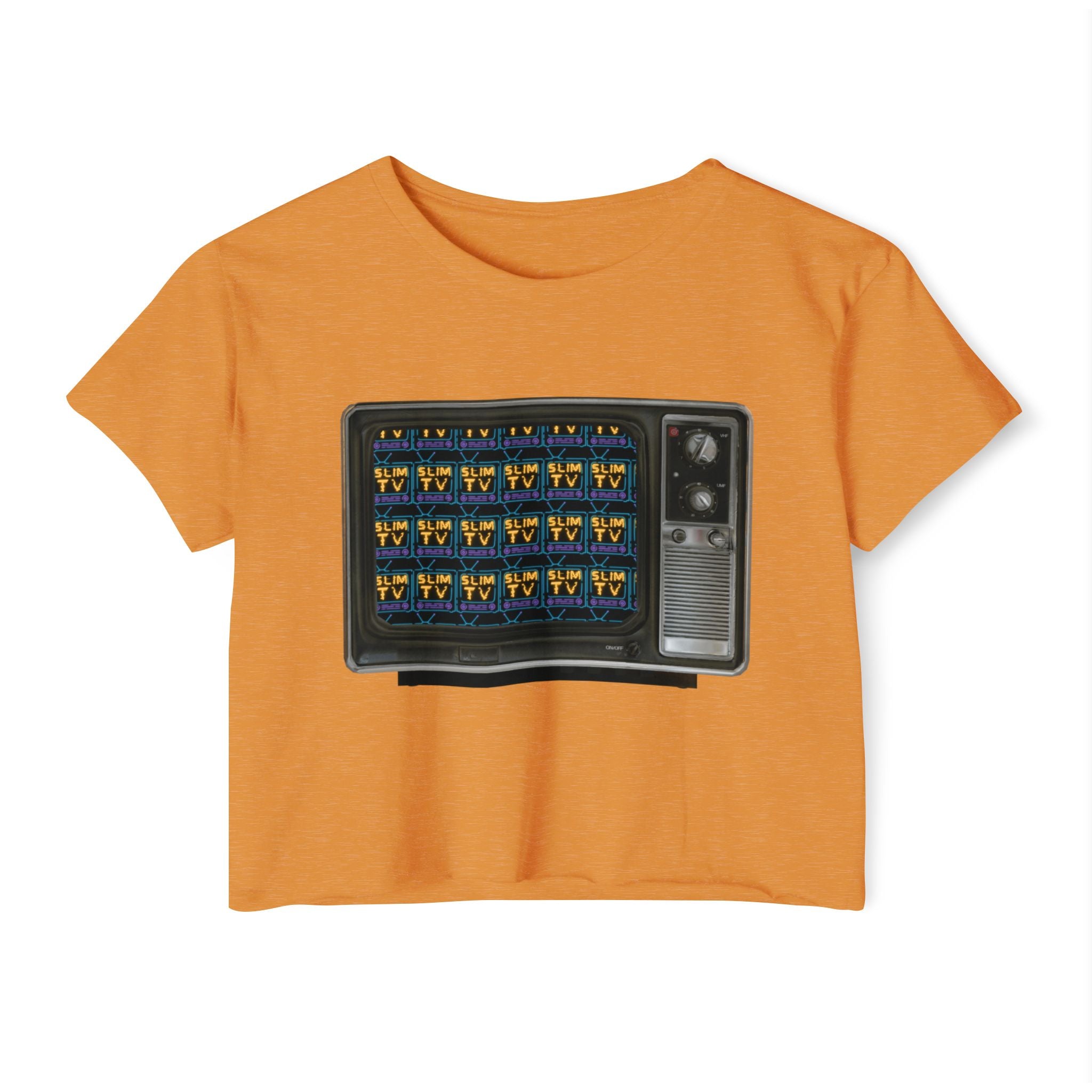 Slim TV Retro Graphic Crop Top