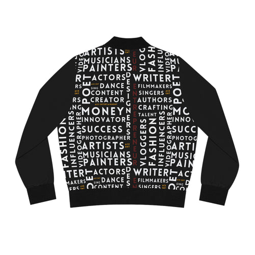 ACE Creative Collective Women's Bomber Jacket — Typography Back Print