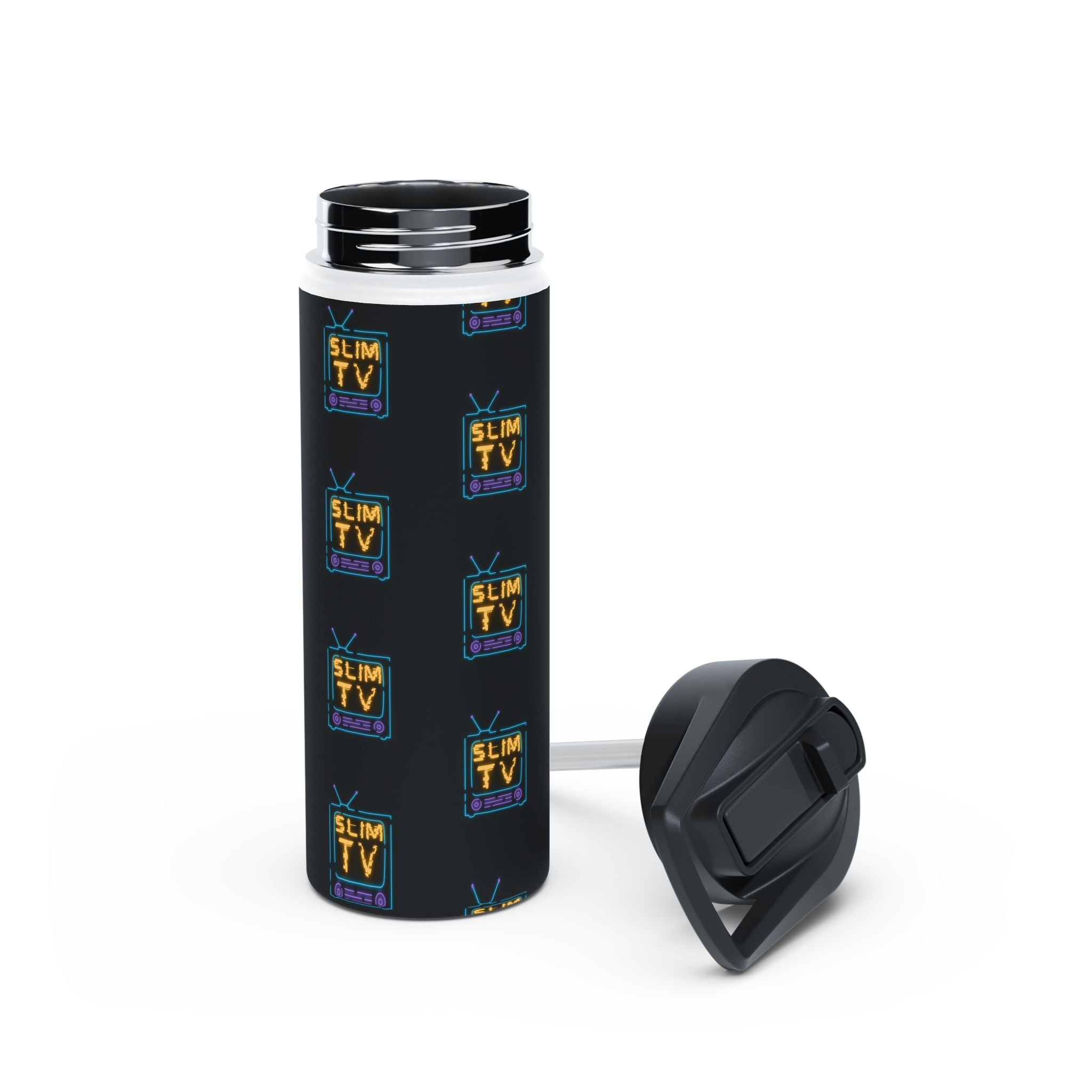 ACE, What's Hot!? & Slim TV Stainless Steel Water Bottle - Eco-Friendly, Trendy Design for Active Lifestyles