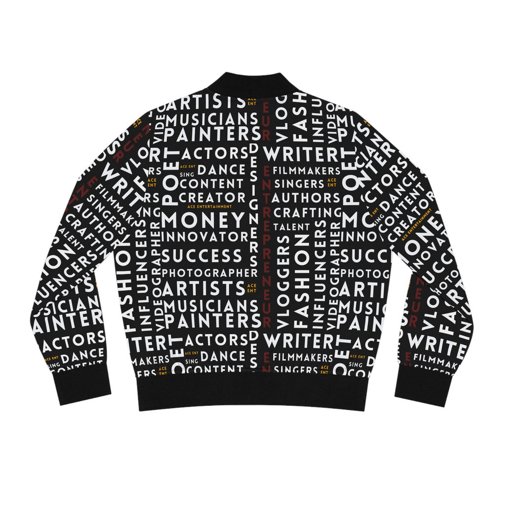 ACE Creative Collective Women's Bomber Jacket — Typography Back Print