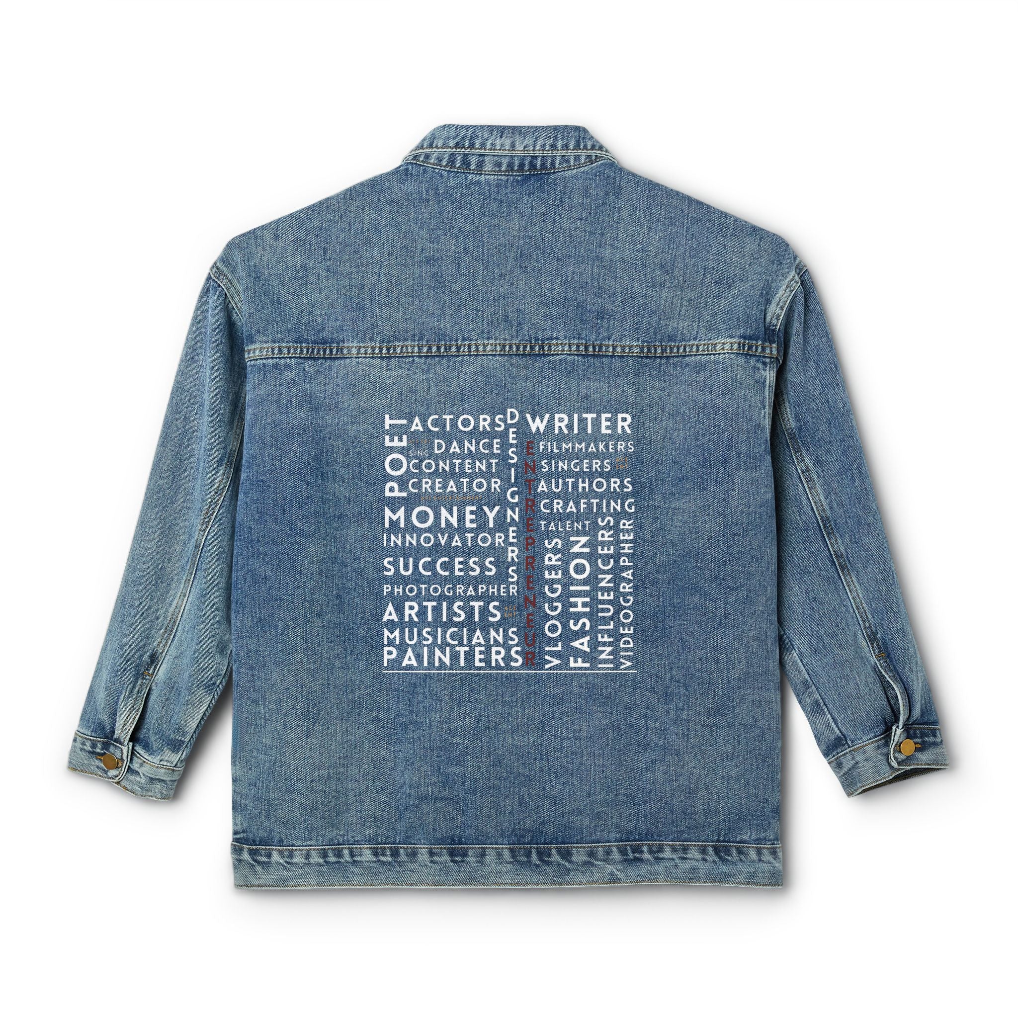 Denim Jacket w ACE words